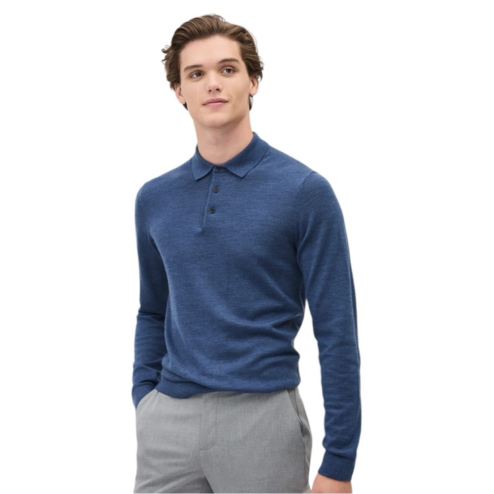 Blue Clubroom Wool Polo Sweater (XS)